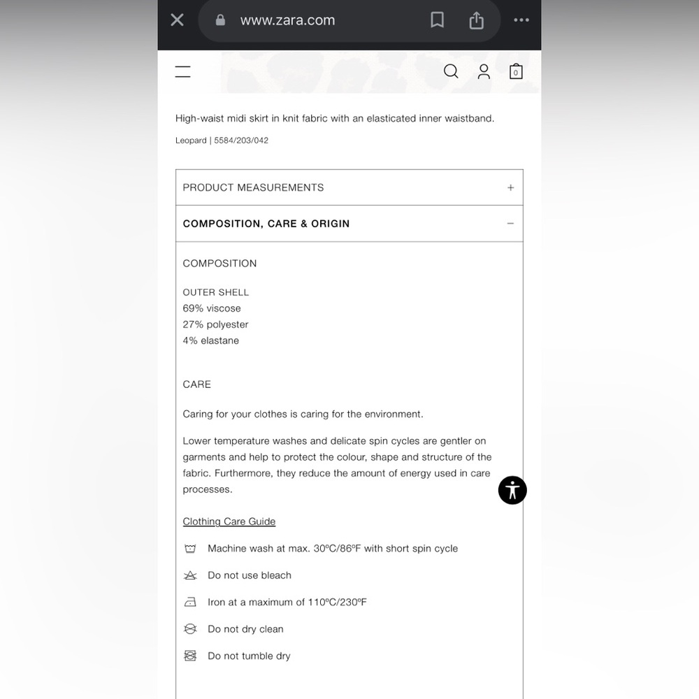 ZARA Leopard 🐆 Print Stretch Knit Midi Skirt - Picture 9 of 10